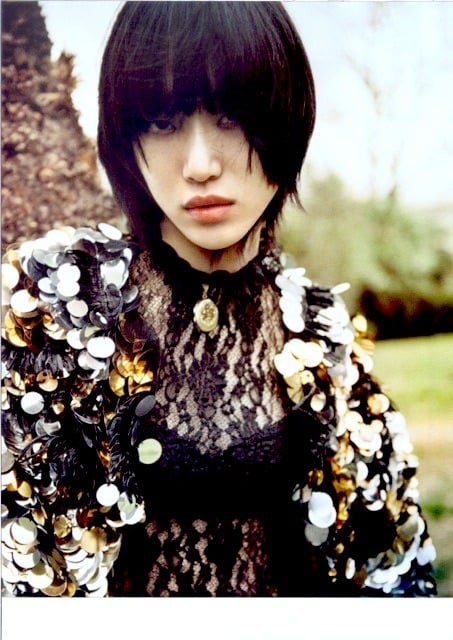 VOGUE CHINA photo: Yelena Yemchuk Stylist Anastasia Barbieri Hair : Pier Giuseppe Moroni Make up: Petros Petrohilos