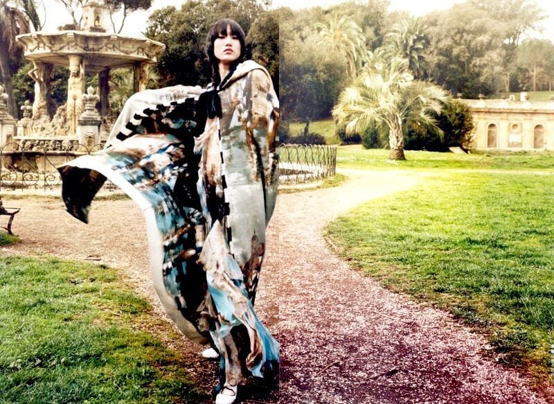 VOGUE CHINA photo: Yelena Yemchuk Stylist Anastasia Barbieri Hair : Pier Giuseppe Moroni Make up: Petros Petrohilos