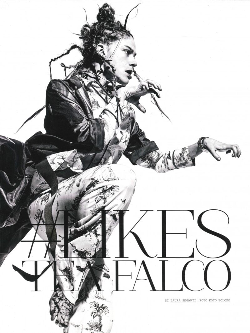 Marie Claire Likes Photo: Koto Bolofo Model : Tea Falco Styling : Laura Seganti Make up:Silvia dell'Orto Hair: Pier Giuseppe Moroni