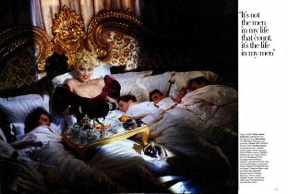 Model: Laetitia Casta - Photographer: Jean Paul Goude - Editor: Alex Aikiu - Make Up: Lloyd Simmons - Hair: Pier Giuseppe Moroni