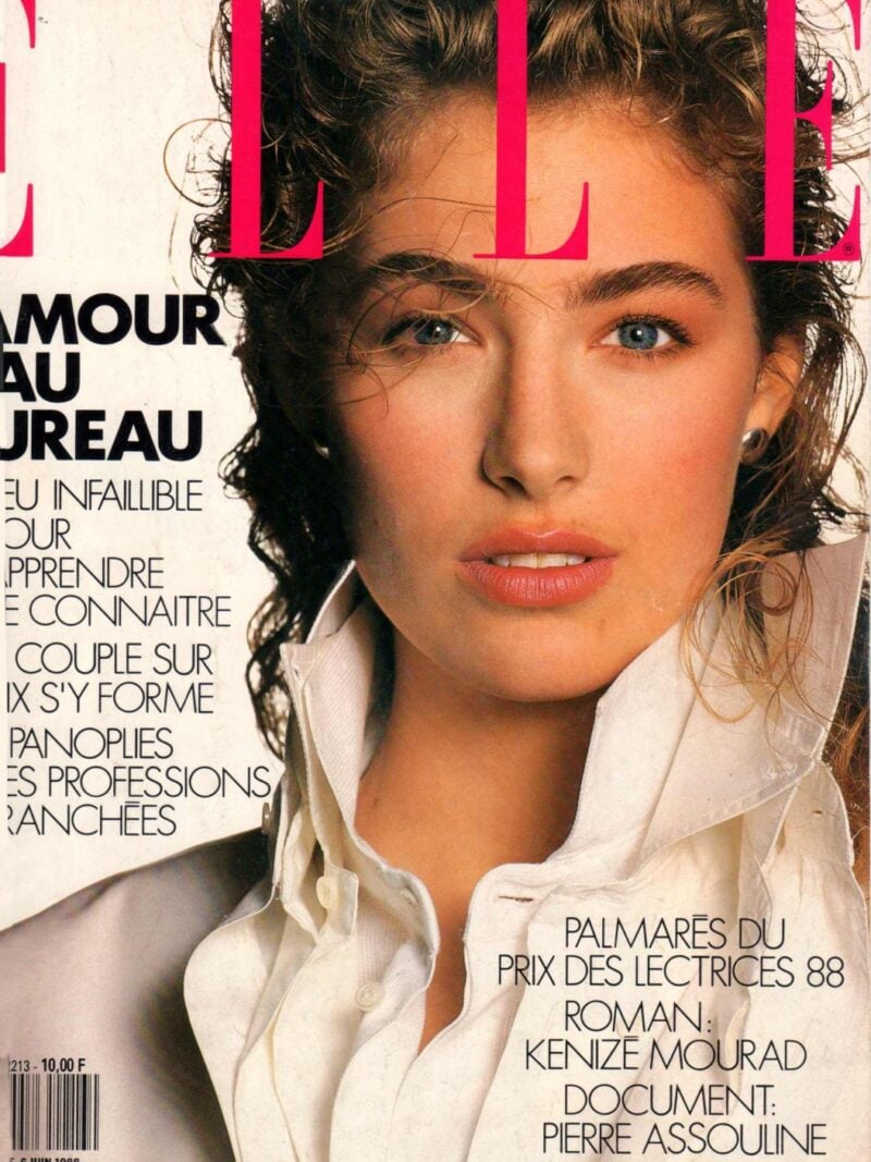 Magazine: Elle France Photographer: Toscani Model:Elaine Irwin Location: MIlano 1988 Hair: Pier Giuseppe Moroni