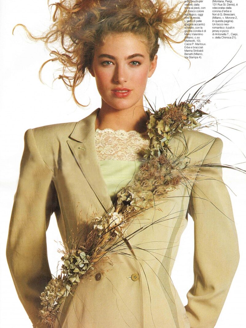 Magazine: Grazia International Photographer : Toscani Location Milano 1988 Hair: Pier Giuseppe Moroni