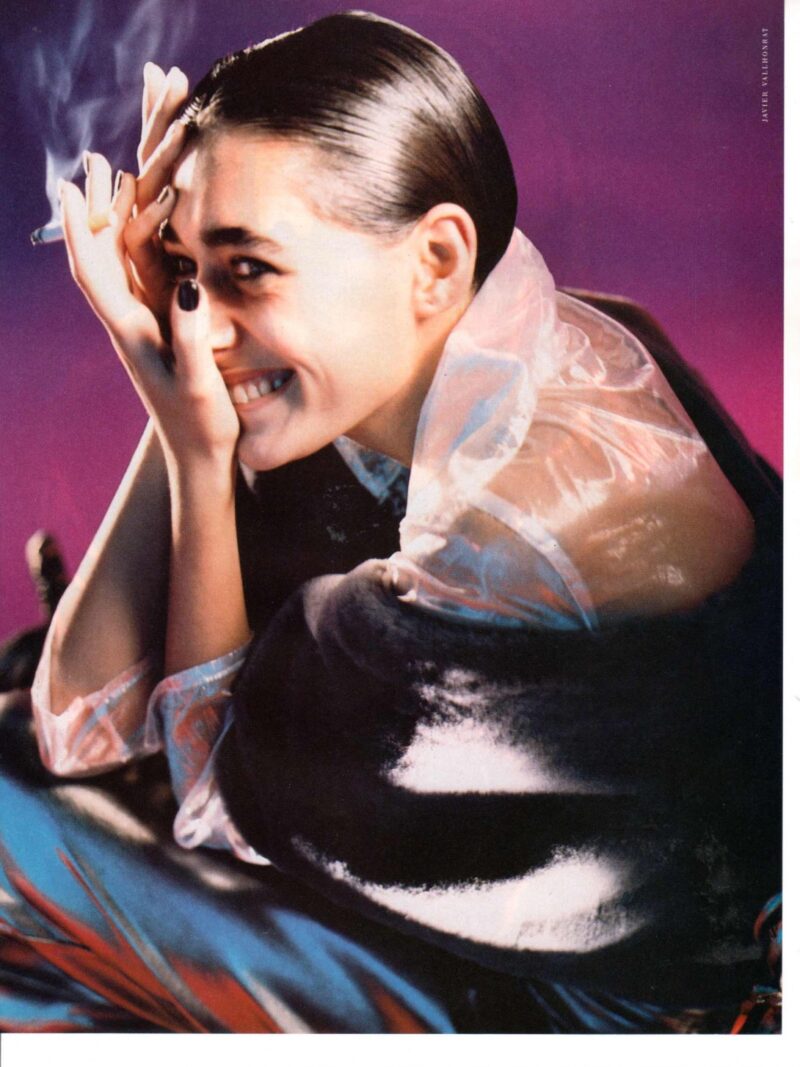 Magazine: Italian Vogue Model : Gisele Ph: Vallhonrat LOc: Paris '89 Hair: Pier Giuseppe Moroni