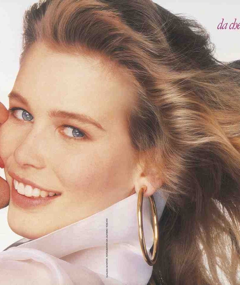 advertising wella ph : toscani model : claudia shiffer hair : p.g.moroni