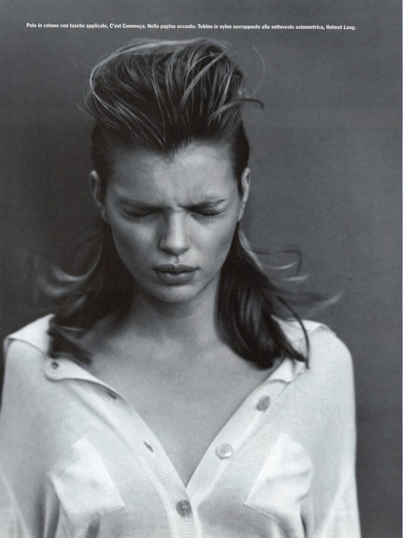 Magazine : Glamour Ph: Comte Model : E. Canades Loc : Paris '97 Hair : Pier Giuseppe Moroni