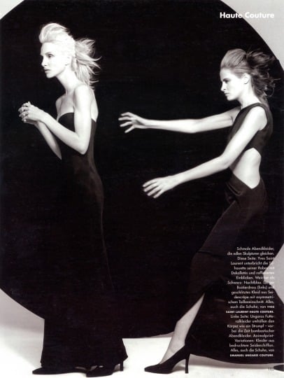 Magazine: Deutsch Vogue - Photographer: Michel Comte - Location: Studio Pin Up, Parigi - Hair: Pier Giuseppe Moroni