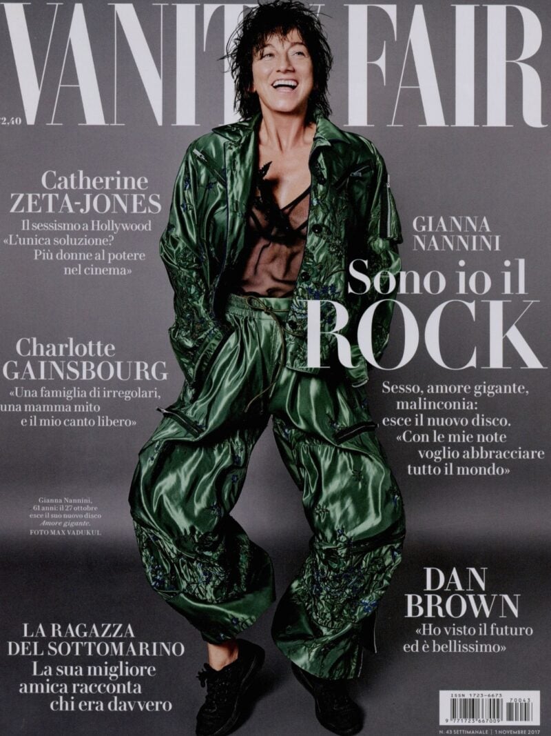 Vanity Fair : Gianna Nannini Ph: Max Vadukul Styling: Cristina Lucchini Make up: Cosetta Giorgetti Haircut: Pier Giuseppe Moroni