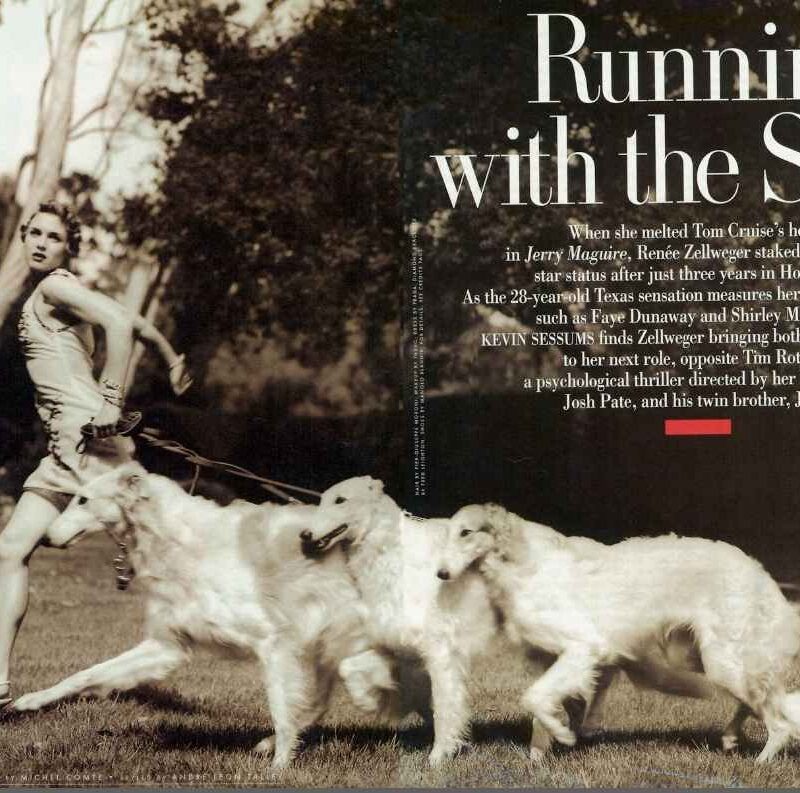 Magazine: Vanity Fair Usa Ph: Comte Model : R.Zellweger Location : Santa Barbara Ca Hair : Pier Giuseppe Moroni