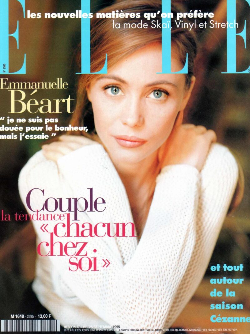 Magazine :french elle Model : Emanuelle Beart