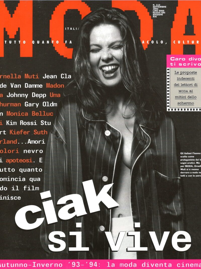 Magazine : Moda Ph: Morganti Model : Ornella Muti Loc: Milano '93 Hair : Pier Giuseppe Moroni