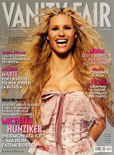 Magazine: Vanity Fair - Photographer: Michel Comte - Model: Michelle Hunziker - Location: Superstudio Milano - Hair: Pier Giuseppe Moroni