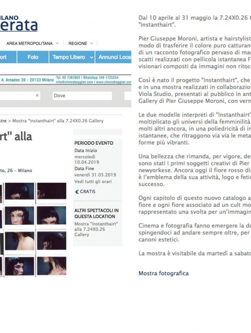 Hair stylist Milano - Pier Giuseppe Moroni