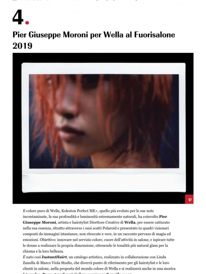 Hair stylist Milano - Pier Giuseppe Moroni