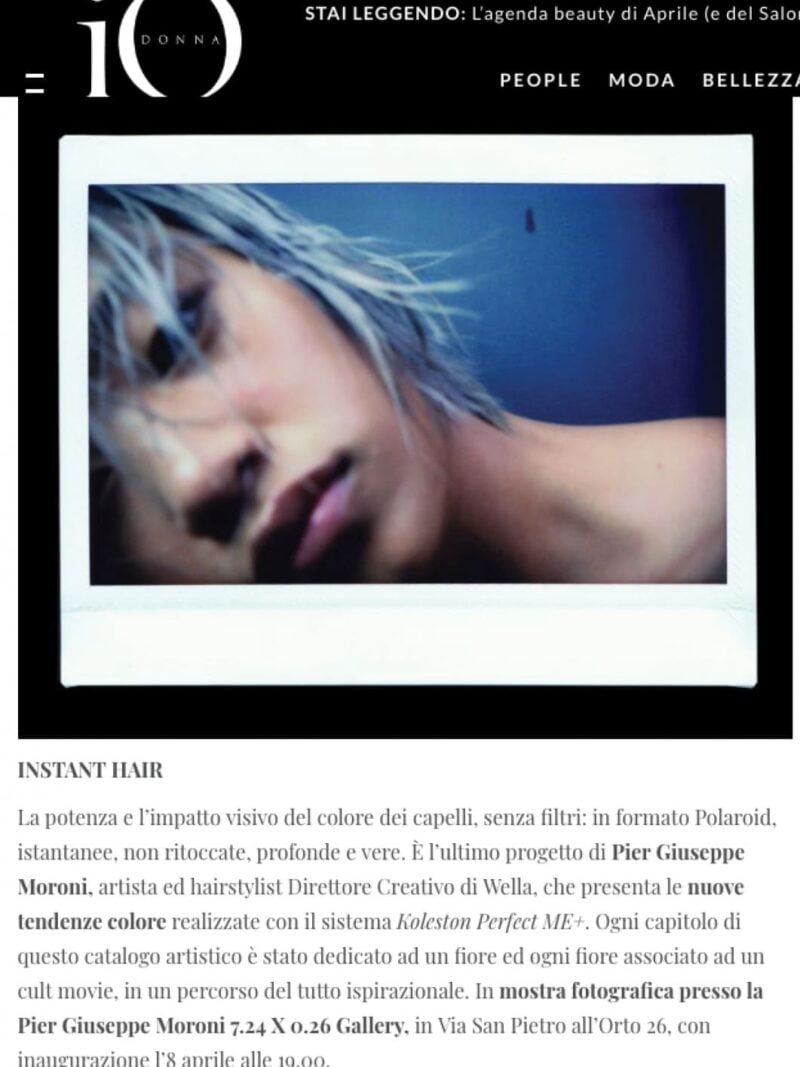 Hair stylist Milano - Pier Giuseppe Moroni