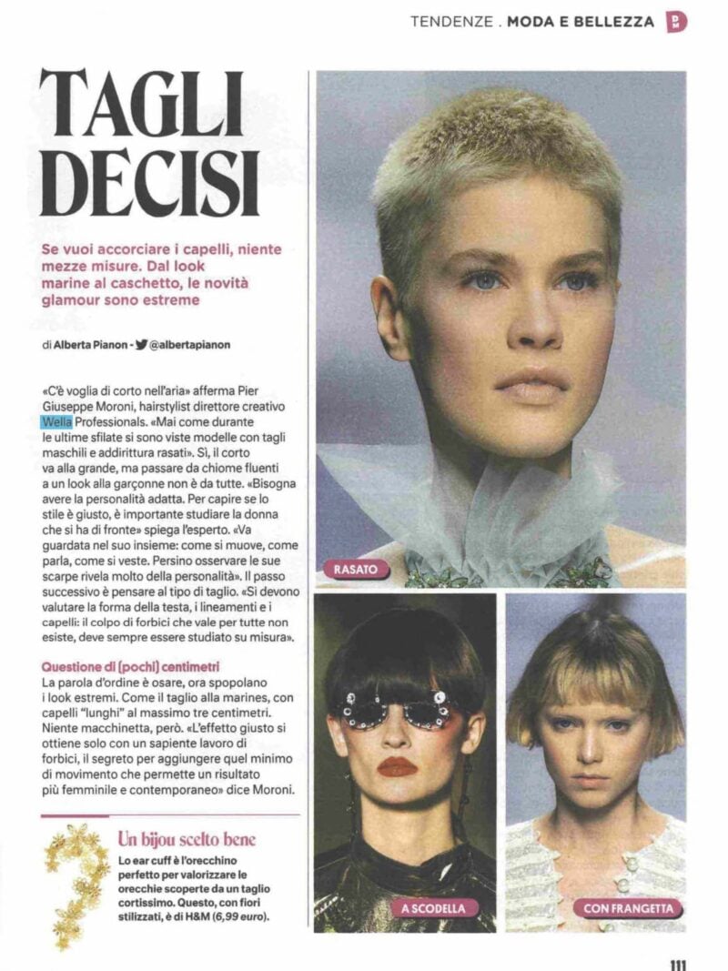 Hair stylist Milano - Pier Giuseppe Moroni