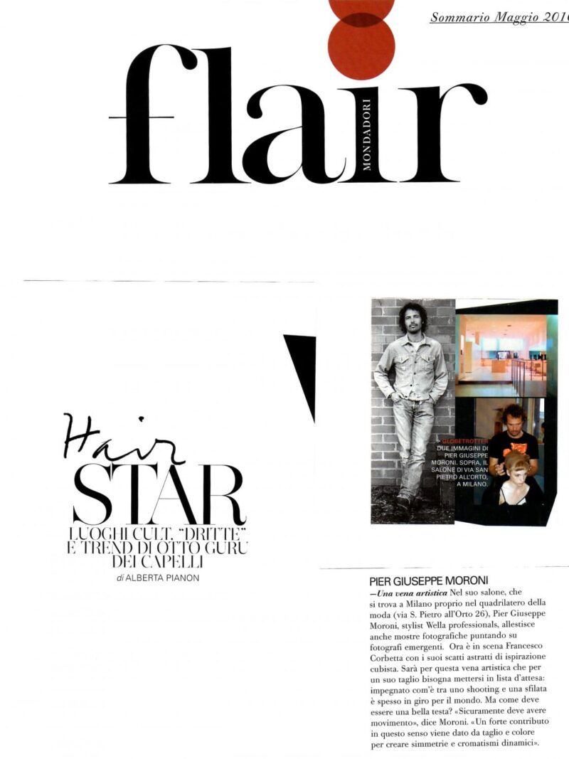 Hair stylist Milano - Pier Giuseppe Moroni