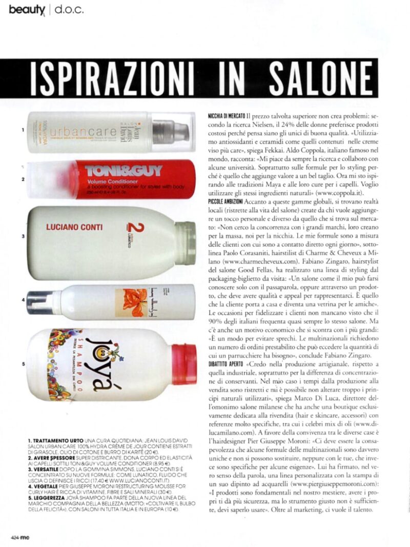 Hair stylist Milano - Pier Giuseppe Moroni